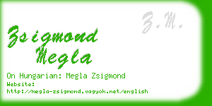 zsigmond megla business card